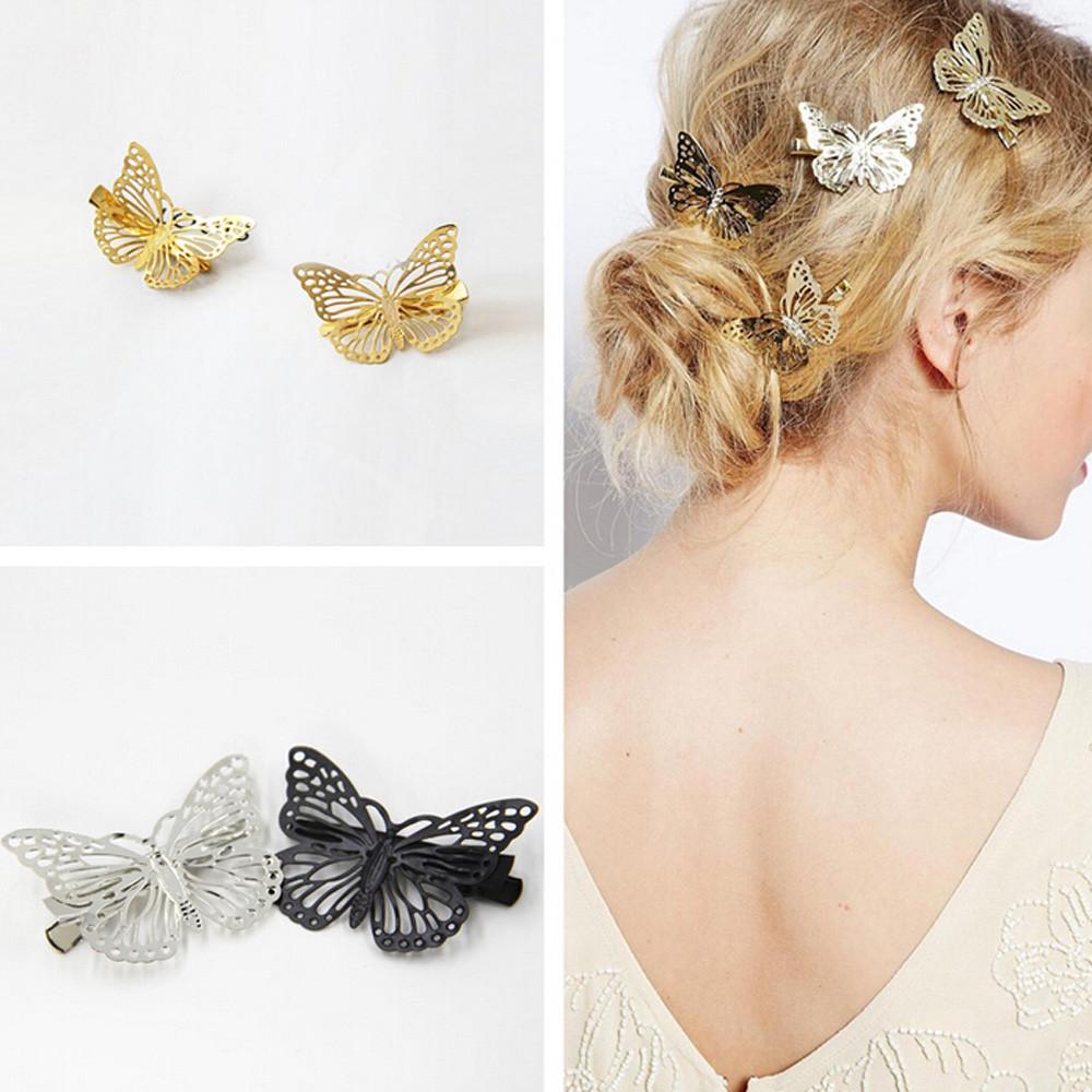 Shiny Golden Butterfly Hair Clip Headband Hair Accessories Headpiece Metal Gift Shiny Golden Butterfly Hair Clip Headband Hair Accessories Headpiece Metal Gift