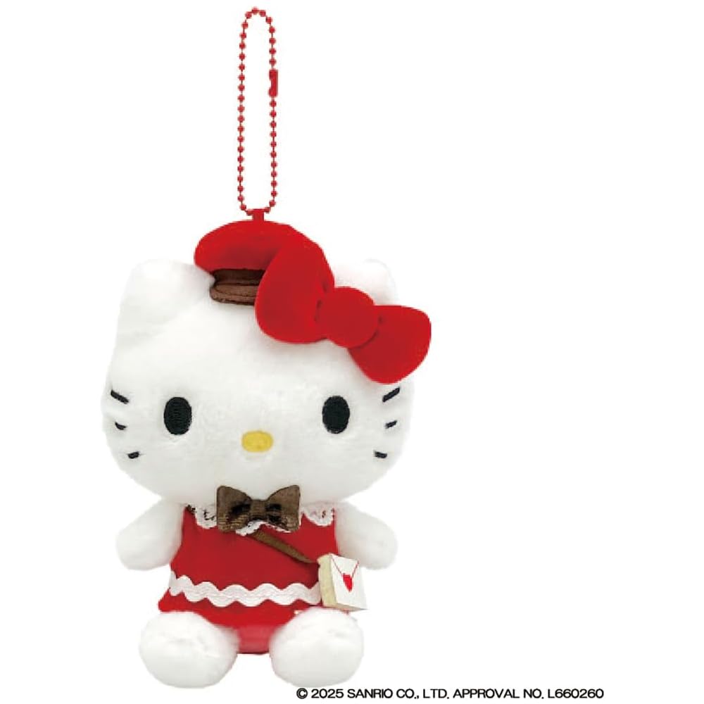 Nakajima Corporation Lovely Letter Hello Kitty Mascot Plush Toy 219718-25