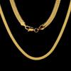 Fashion High Quality Silver Gold Plated Necklace Snake Blade Chain Necklace for  Man Woman Jewelry