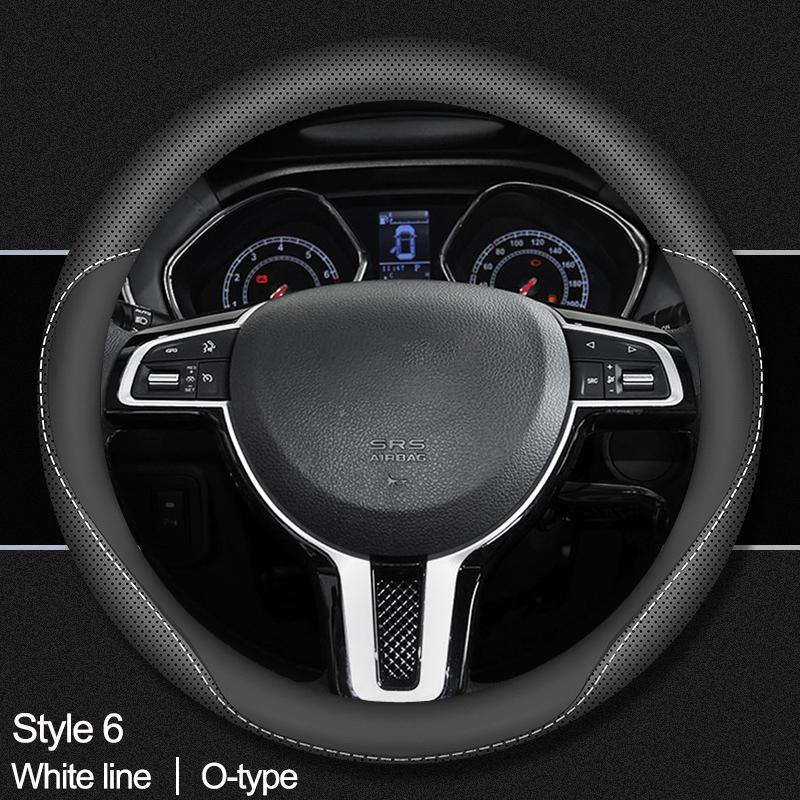 Car Steering Wheel Cover Wrap for JAC J7 JS3 JS4 2025 2025 2025 2025 D Type Steering-Wheel