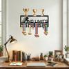 Wall Mounted Display Rack with Hooks for Hanging Awards and Decor