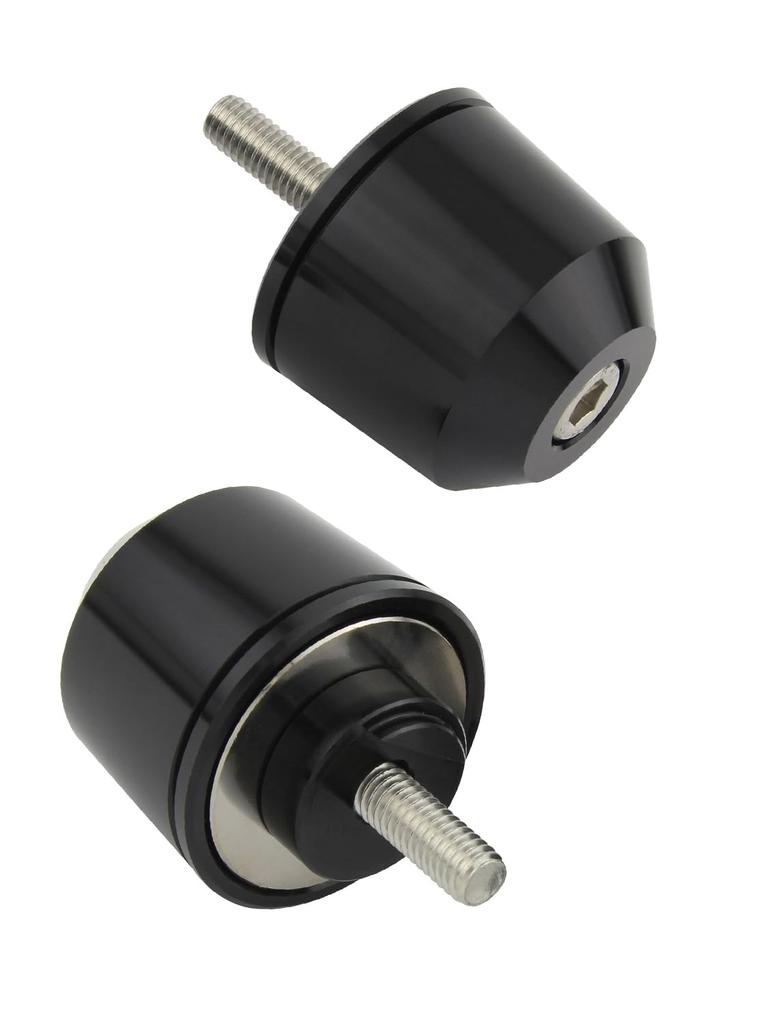 POSH FAITH Motorcycle Handlebar Ends, Middleweight, Yamaha Genuine M6 Type, for YZF-R25 and Other Models, Black, 032699-06-10