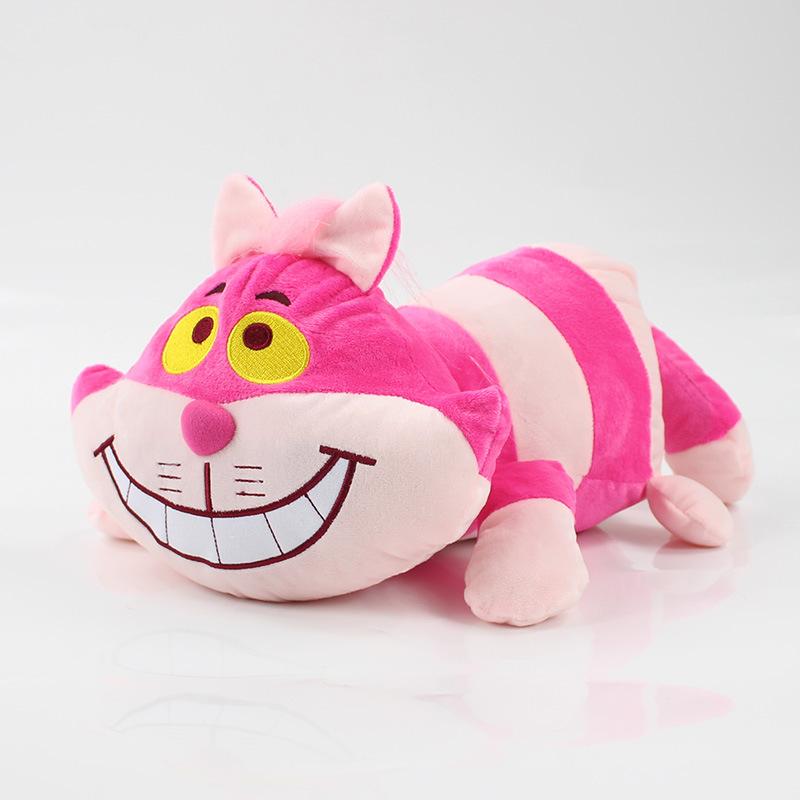 Alice In Wonderland Cheshire Cat Plush Toy – Pink Grinning Cat Doll, 20 Inches