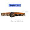 Rhinestones Buckle Leopard Belt for Women Men Eye Catching Pants Belt Waistband Female Aesthetic PU Belt Waist Ornament