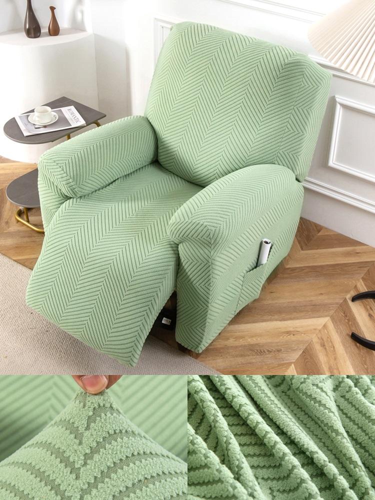 1/2/3 Seater Jacquard Recliner Sofa Cover Stretch Anti-slip Lounge Chair Covers for Living Room All-inclusive Armchair Slipcover