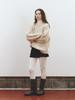 Antwort Fischerkabel Wollpullover_Hellbeige