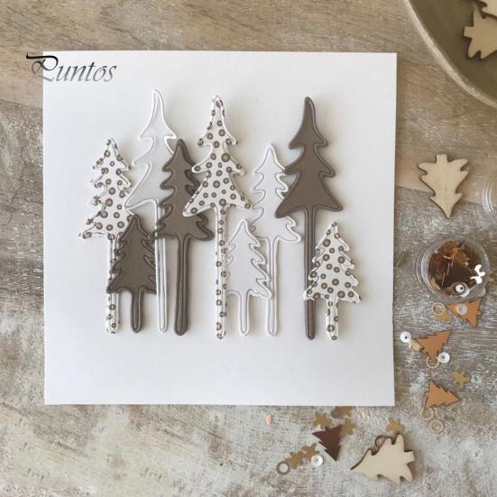 Vánoční strom Cedr Řezací šablona pro DIY Scrapbooking Album Papírová karta