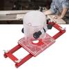 Aluminum Alloy Wood Trimmer Router Base Invisible Slotting Guide Red Color Compact Palm Router Base Robust Construction