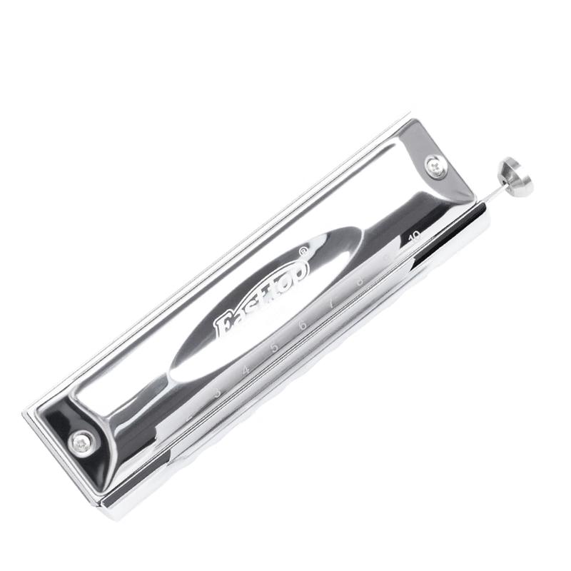 EAST TOP Chromatic Harmonica серебристый