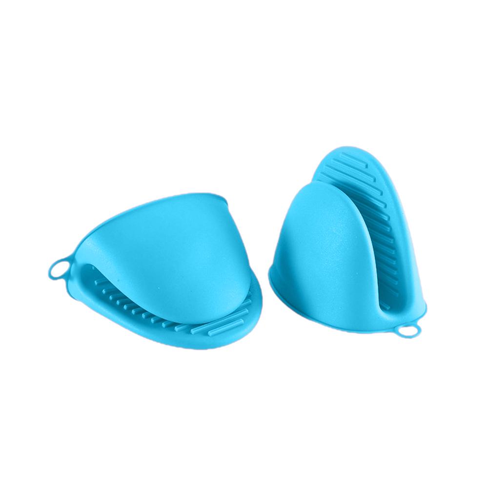 1piece Soft Silicone Heat Resistant Anti-Scald Gloves Pinch Grips Thick Oven Mitts Kitchen Cookin Tool Hand Clip