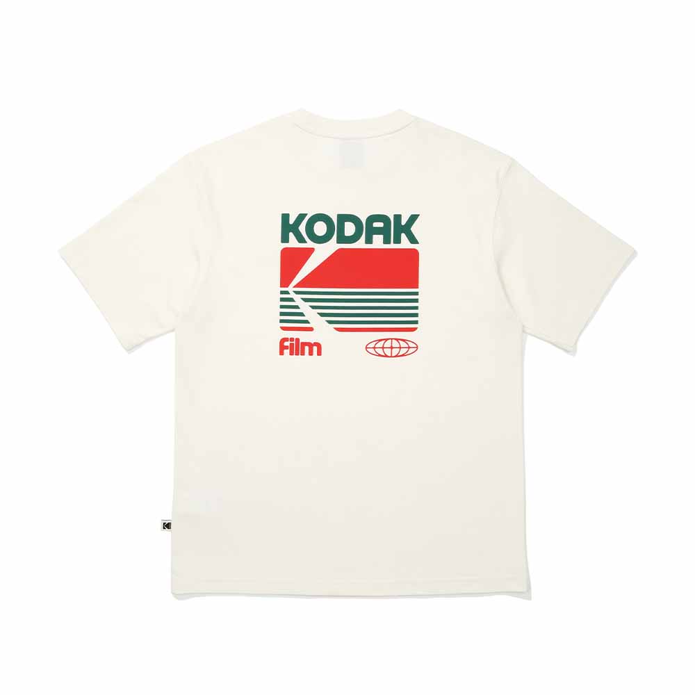 KODAK Breeze Pop Graphic Aerocool Short Sleeve T-Shirt Ivory