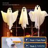 Glowing Ghost Lantern Pendant for Spooky Halloween Outdoor Decoration