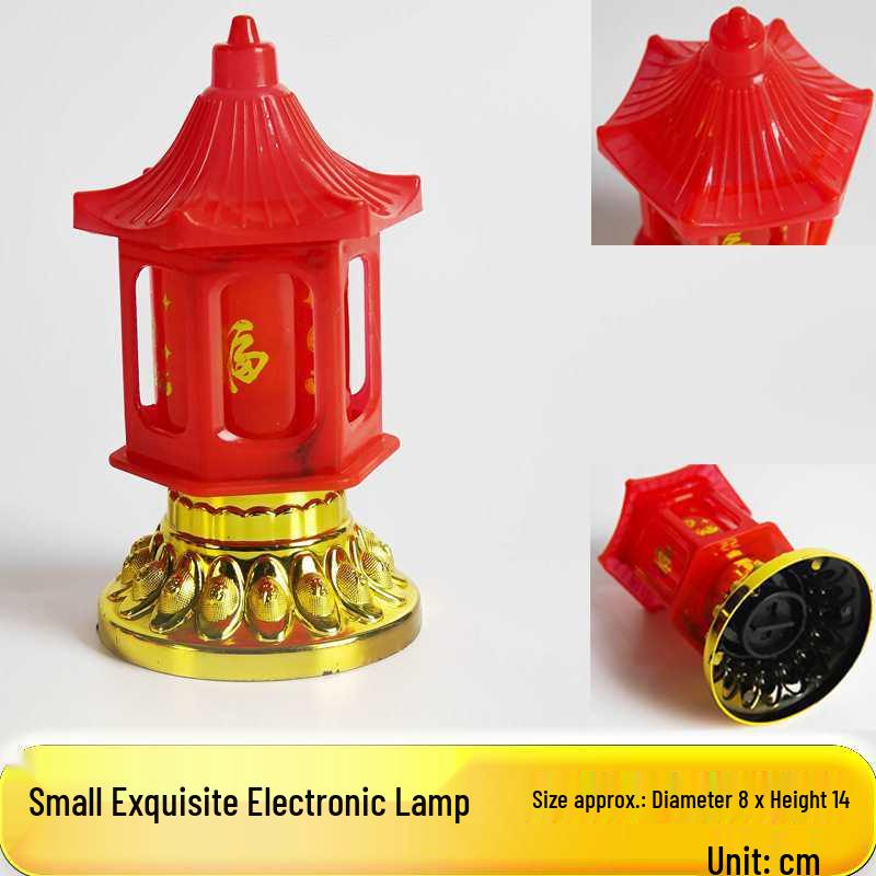 Electronic Lanterns & Candle Lamps for Lunar New Year: Ancestral Offerings & Buddha Lamps