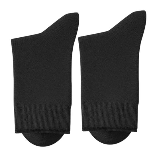 Winter Warm Dress Socks Men Crew Socks, Solid Color Casual Soft Non Binding Breathable Sweat Wicking Mid-calf for Autumn And Daily Wear Business