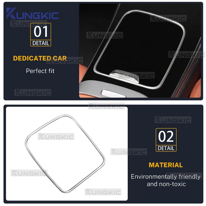 For  2024 2025 Mercedes Benz E GLC Class W214 X254 Central Control Gear Storage Box Protection Frame Interior Accessories