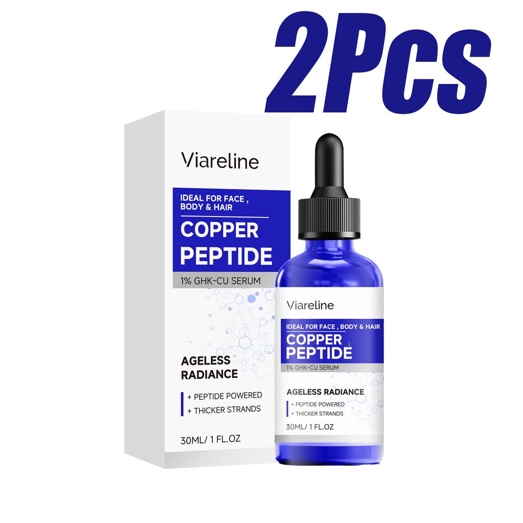 Copper Peptide Serum 1% GHK-Cu Serum for Face Body Hair Repair Firming Even Skin Tone Brightening Nourishing Skin Fast-Absorbing