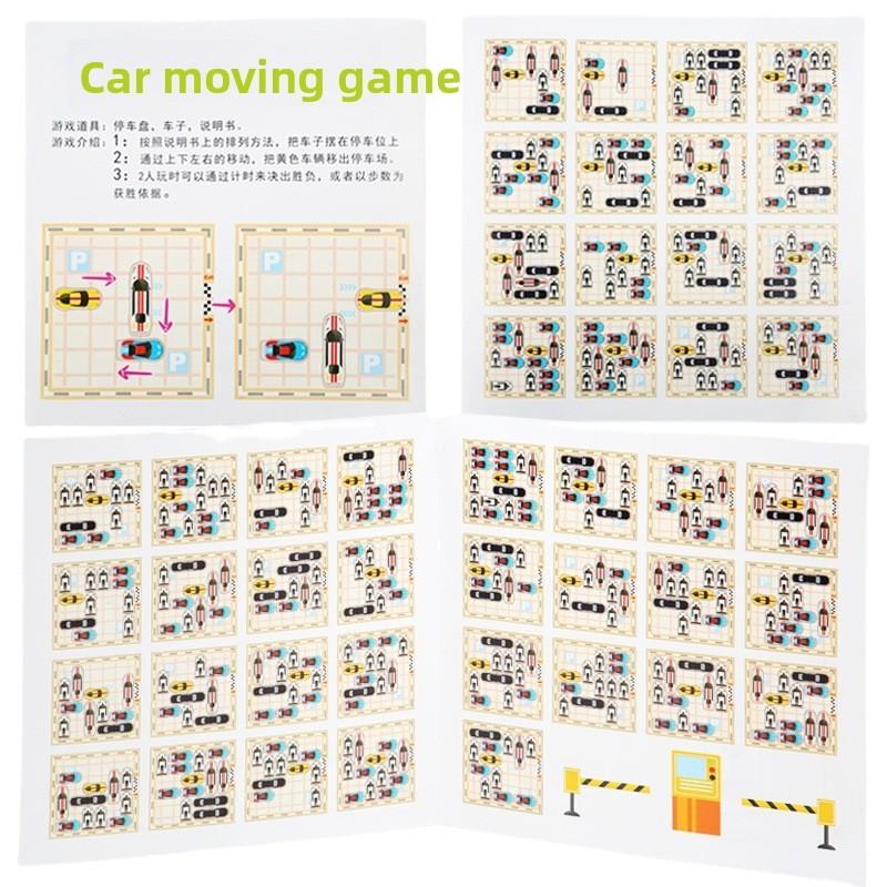 Wooden Car Parking Puzzle Toy For Kids Development And Parent Child Game