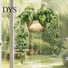 Versatile Plant Wall Decorations Watercolor Potted Stickers, PVC Waterproof Hanging Pothos/Daisy Decals, Removable Easy Peel And Stick Home