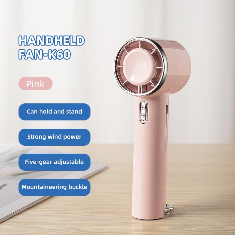 

Новый светодиодный цифровой дисплей, портативный мини-вентилятор, 5 скоростей, регулируемая скорость ветра, аккумуляторная батарея 2000 мАч, бесшумный настольный турбовентилятор