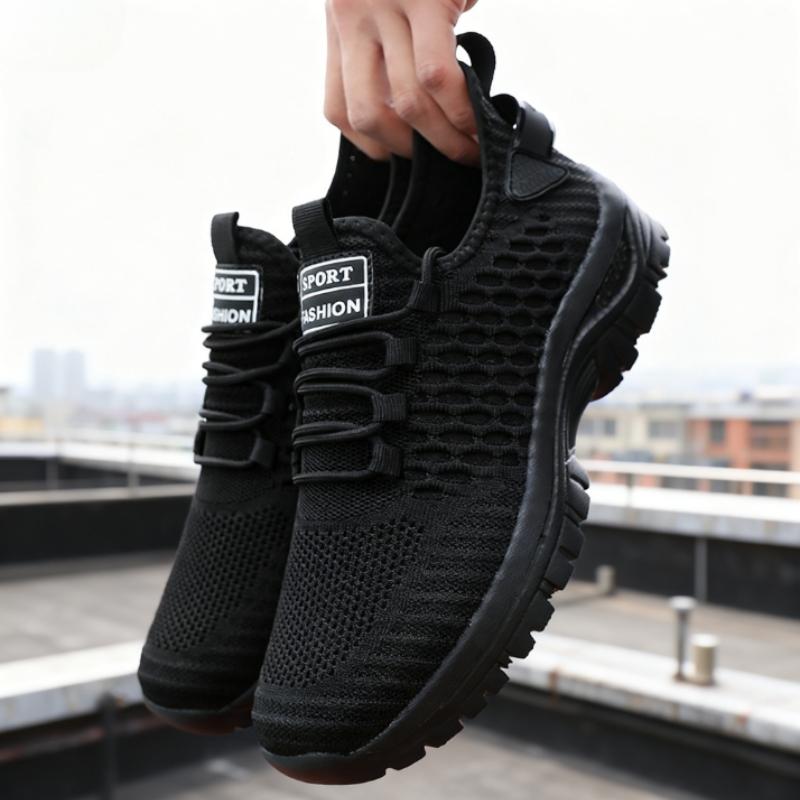 Schuhe für Herren Atmungsaktive Strick-Sneaker für Herren Mode Fitnessstudio Freizeit Leicht Nicht-Rutschfest Laufschuh Outdoor Sport-Sneaker Damen