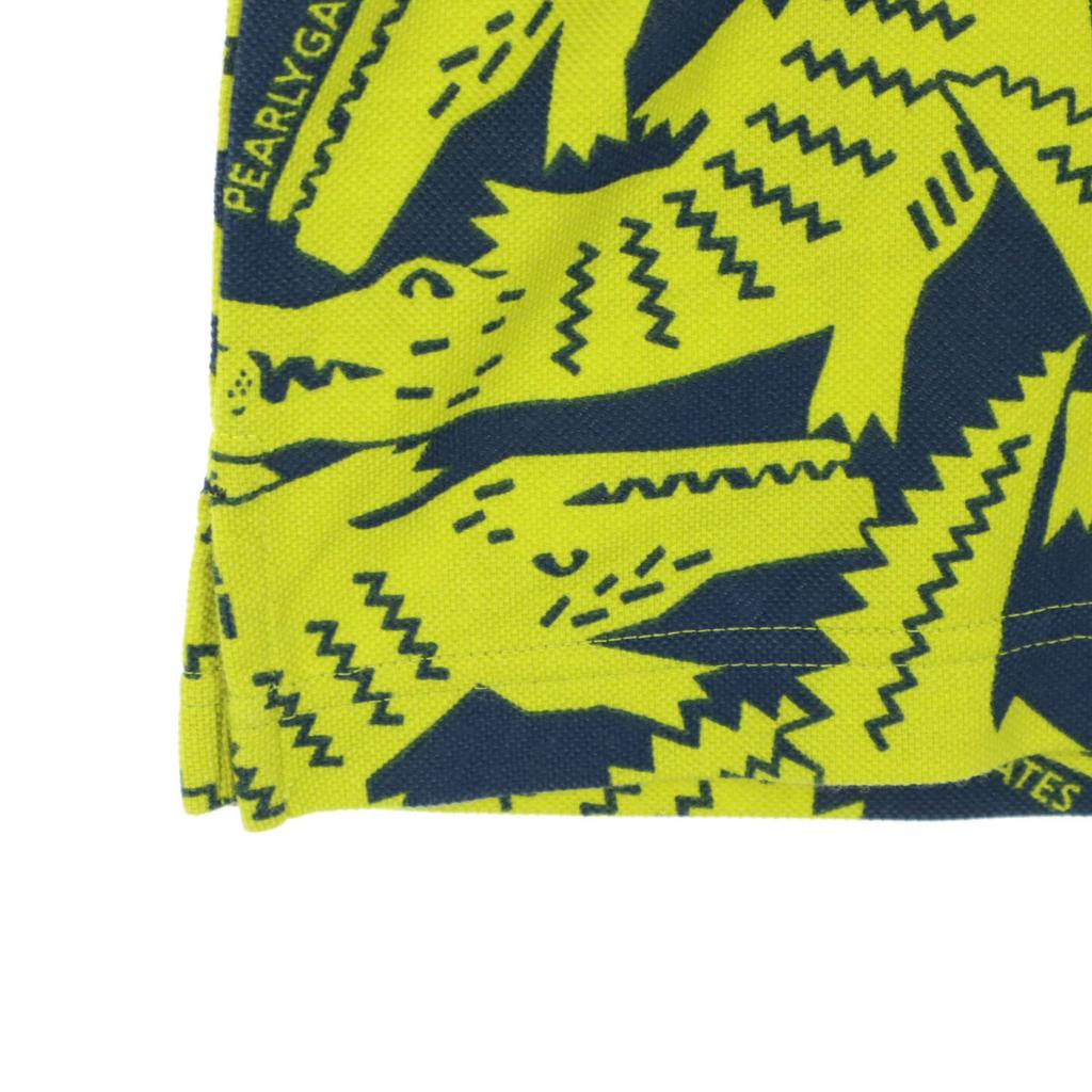 Beauty Products PEARLY GATES All-over Crocodile Pattern Golf Short Sleeve Polo Shirt Men's Used