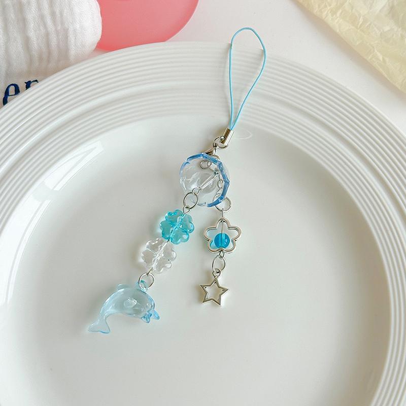 Handykette mit Ozean-Thema, Schlüsselanhänger mit Meeresmotiven, Hai-Handyanhänger, Taschenanhänger-Accessoire