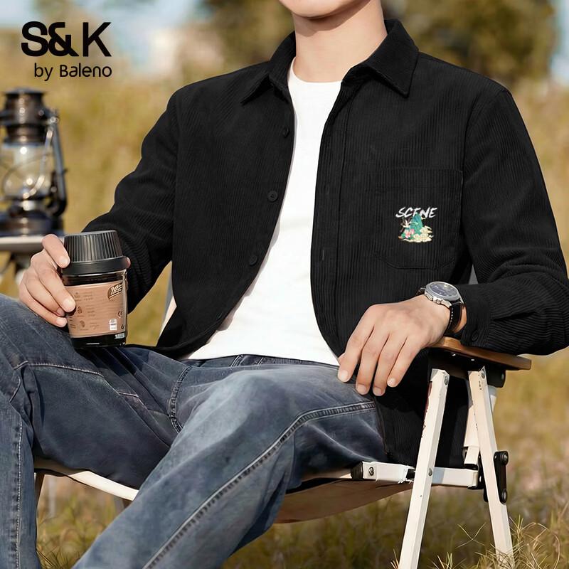 

Baleno Men s Loose-Fit Long-Sleeve Textured Shirt 3XL