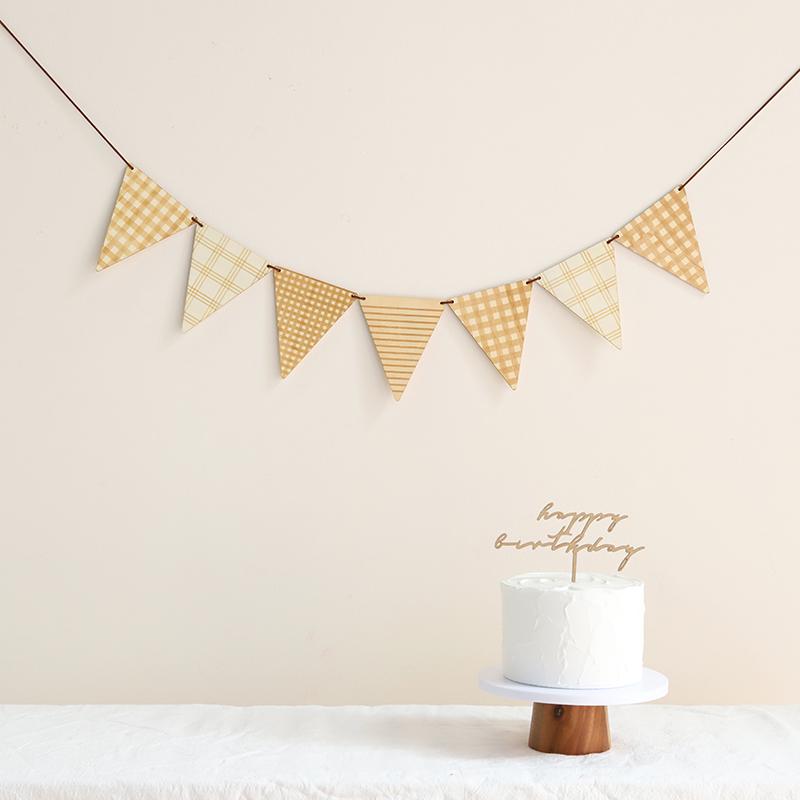 Mori Girl Cream Felt Birthday Hat for Children's 1st Birthday Photoshoot