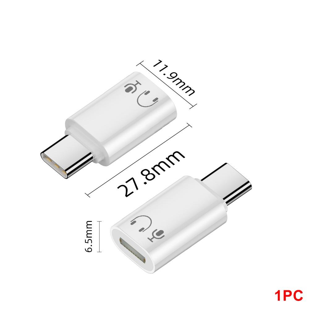 Professional Indicator Light USB-C Audio Converter HiFi Sound Smart Chip Type C Earphone Adapter Headphone Connector Tablet