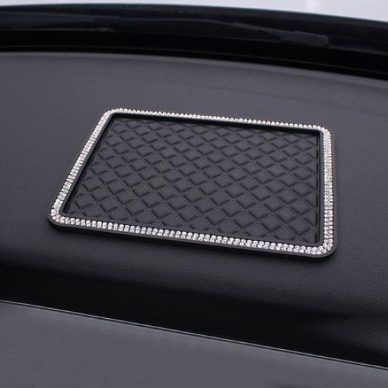Crystal Car Anti Slip Silicone Mat Non-Slip Pad Phone Mount Holder Accessories