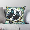 Australian Magpies Square Pillowcase Polyester Linen Velvet Printed Zip Decor Pillow Case Sofa Seater Cushion Cover