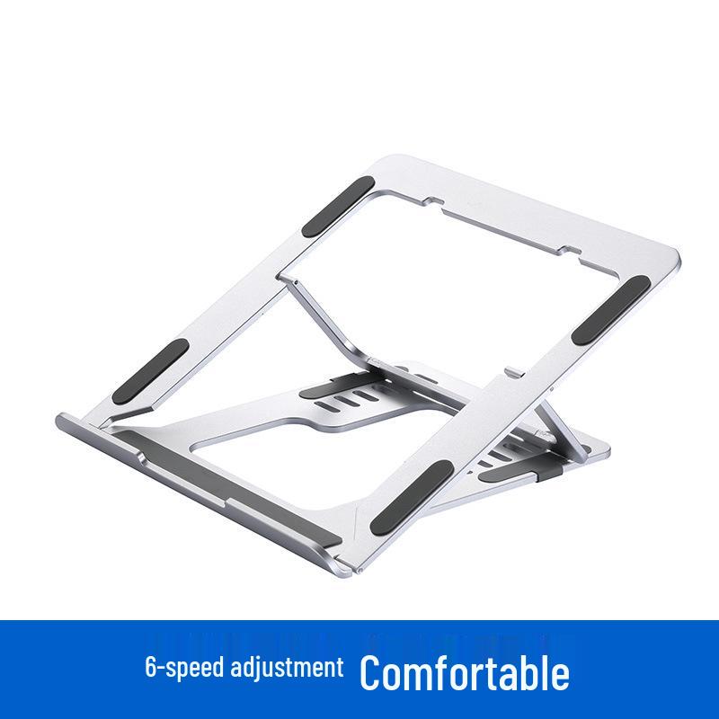 Adjustable Aluminum Laptop Stand: Foldable, Portable Cooling Desk for Office & Gaming