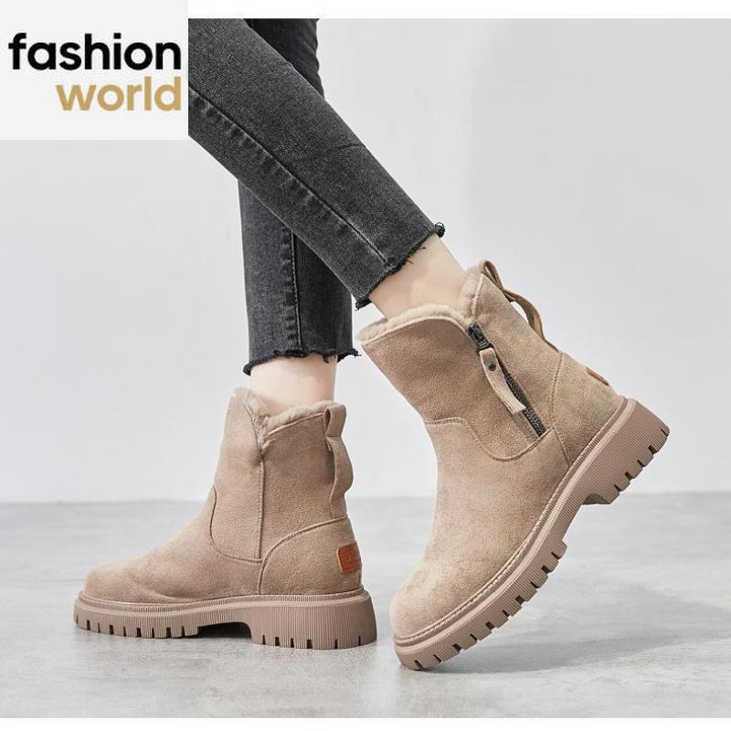 Snow Boots Women's New Style Plus Velvet Women's Shoes Warm Boots Thick Cotton Shoes Women's Boots