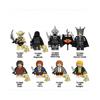 O Senhor dos Anéis Sauron+Frodo+Merry+Sam+Peregrin+RingwraithRei-Bruxo Boneco Bloco de Montar 8PCS
