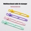 Silicone Cable Tie Earphone Phone Charger Computer Power Cord Bundling