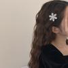Sliver Color Snowflake Hair Clip Women Girls Sweet Bangs Side Clip Glitter Shiny Edge Hairpins Christmas Xms Headwear