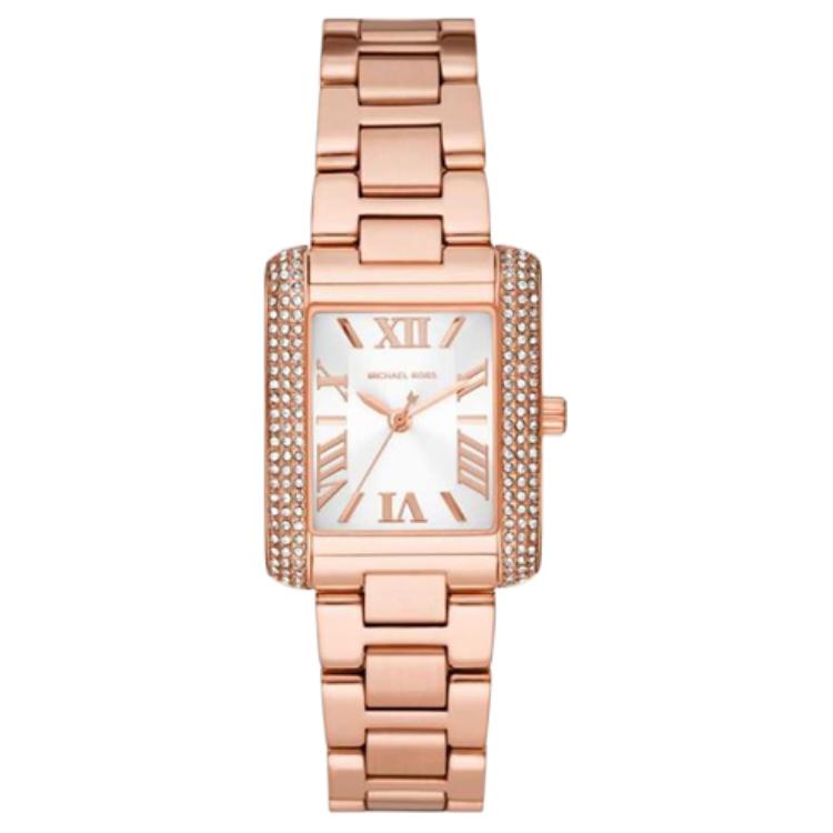 

Michael Kors Quartz Watch Stainless Steel Band Silver Dial 50 Meters Water Resistant Women watches MK1074SET Silver