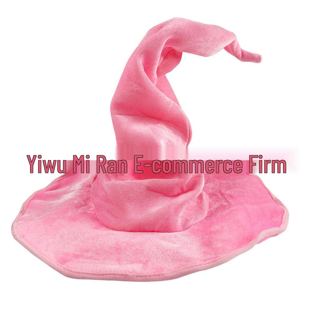 Pălărie de vrăjitoare cu pânză de păianjen luminoasă, decorațiune de Halloween