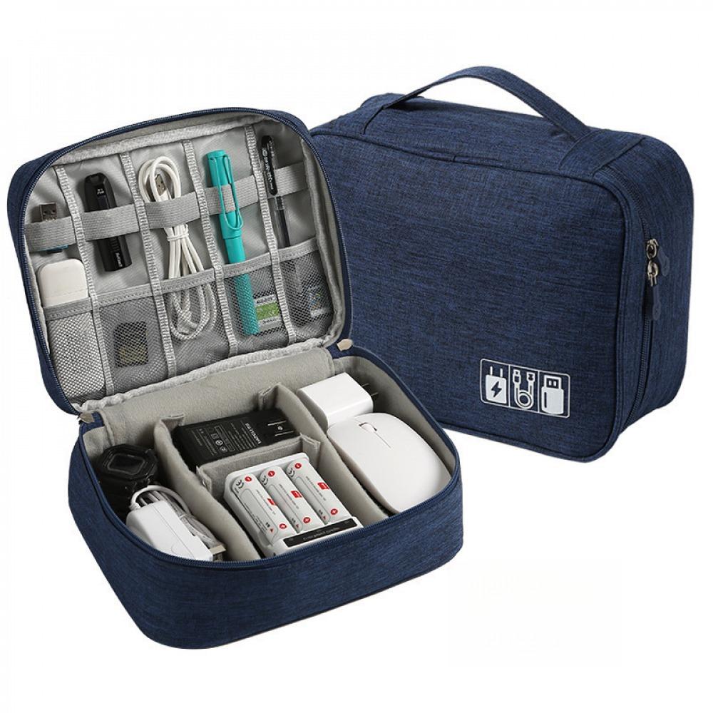 Borsa portaoggetti per cavi Organizzatore elettronico digitale impermeabile Porta dati USB portatile Borsa portaoggetti per cavo da viaggio