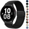 20mm 22mm Magnetic Bracelet for Samsung Galaxy Watch 7/6/Classic/5/4/3 Braided Nylon Strap for Huawei Watch 4/3/GT6 5 4 Pro Band