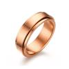 Stainless Steel Spinner Fidget Ring for Men Women Anxiety Jewelry Size 5 To 12