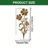 Nature Friendly Metal Container Stake Iron Traditional Blue Bowl Garden Stake for Christmas Outdoor Enhancement