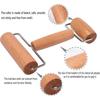 Wood Pastry Pizza Roller 2 Pieces Non Stick Wooden Rolling Pin for Home, Kitchen