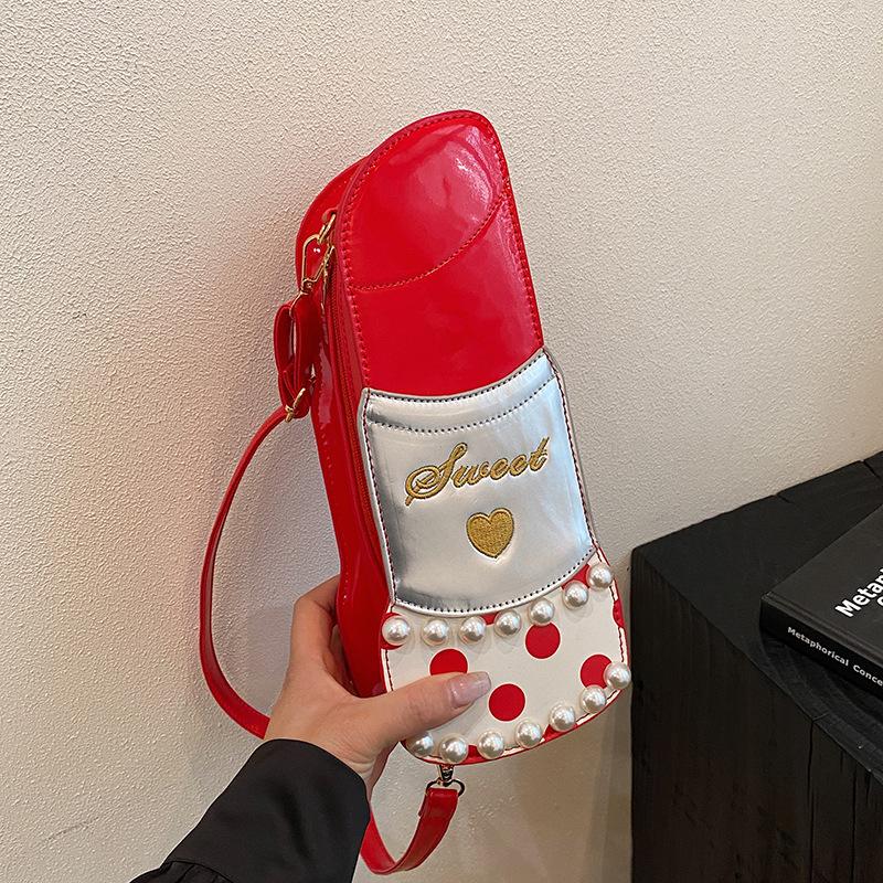 

Personalized creative mouth red envelope 2025 new Mori sweet girl versatile shoulder bag women s crossbody small square bag pu червоний