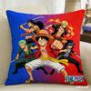 One Piece Pillow Cover Anime Fan Favorite Character Print Decorative Pillowcase for Bedroom Living Room and Anime Enthusiasts