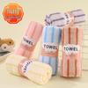 Coral Velvet Five-Piece Absorbent Towel Set - Wide Stripe, Gift-Ready