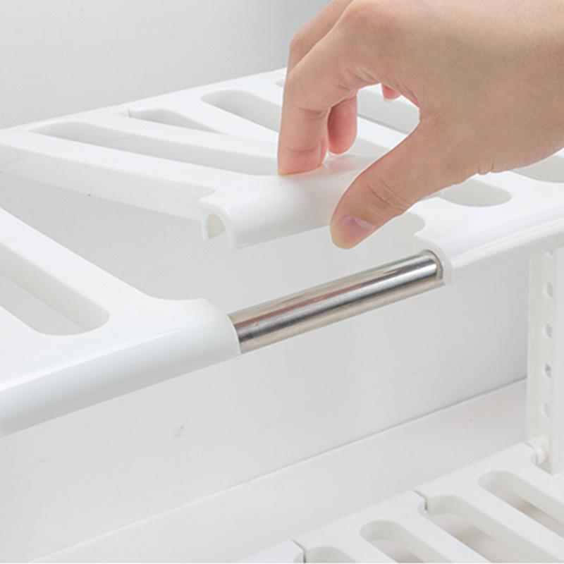 Retractable Under-Sink Multi-Layer Bathroom & Kitchen Storage Rack