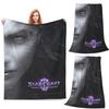 Game StarCraft Gamer  Blanket Flannel Sofa Throw Blanket Portable for Couch Bedding Travel Throws Bedspread Quilt