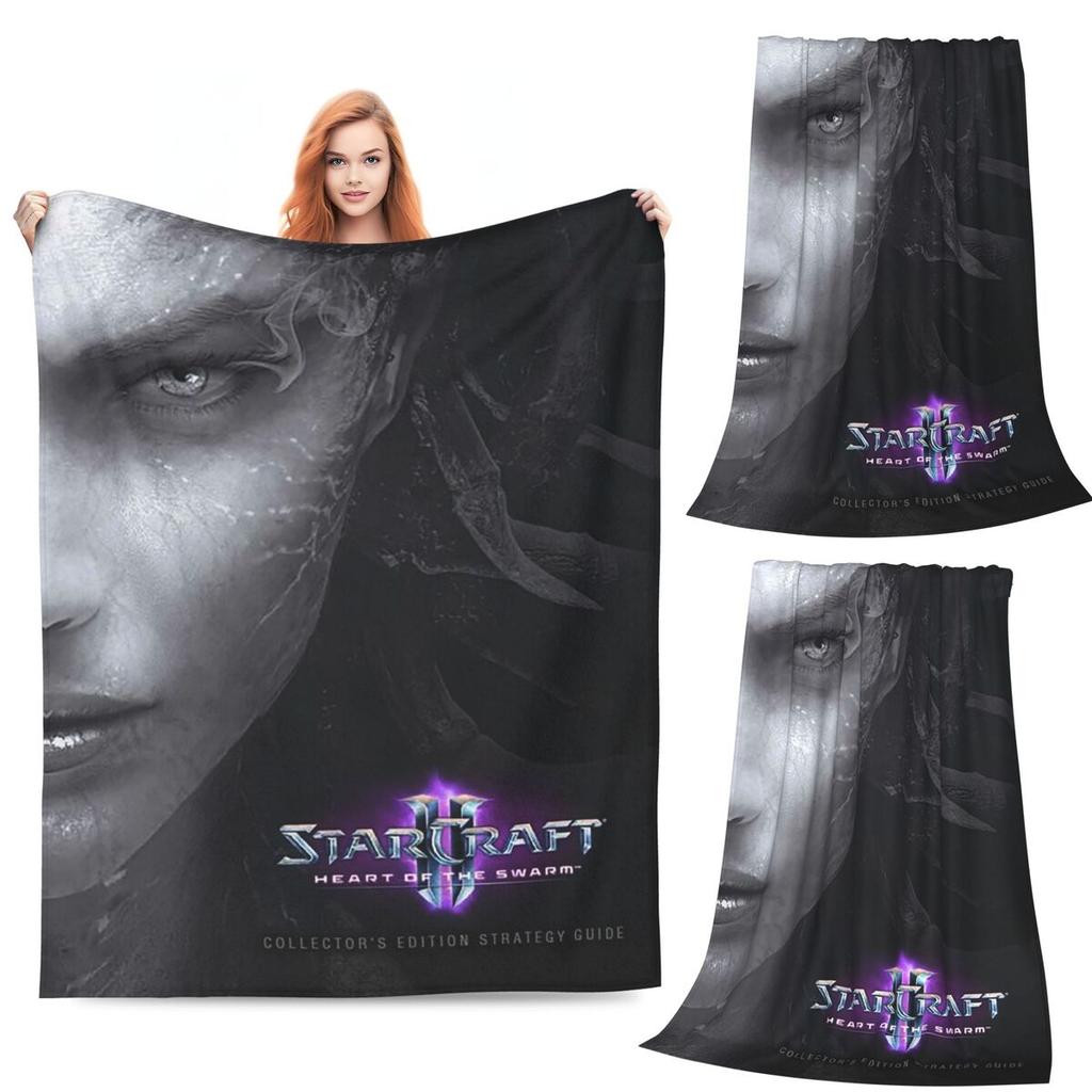 Game StarCraft Gamer  Blanket Flannel Sofa Throw Blanket Portable for Couch Bedding Travel Throws Bedspread Quilt