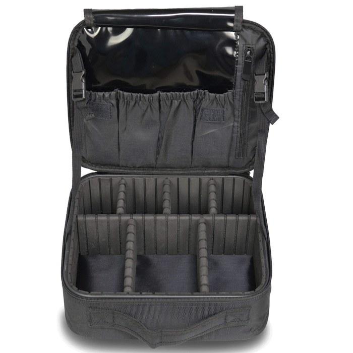 LEAKOKUA Makeup Box Makeup Pouch Large Capacity Cosmetic Case (Small) Black